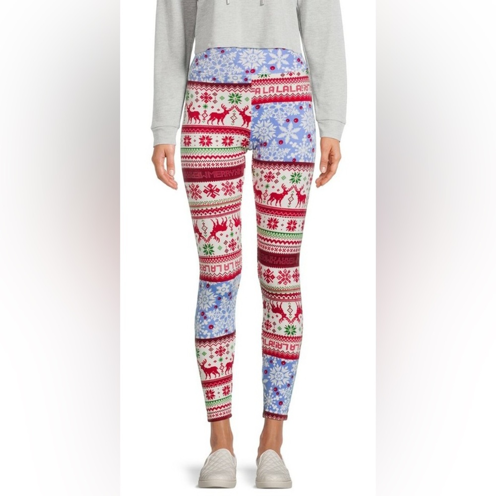 🦌⚠️3 FOR $10 SALE⚠️🦌 Christmas fleece leggings - Picture 2 of 4